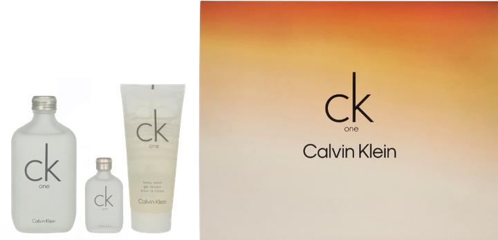 Actual product image Calvin Klein CK ONE SET (ET 100 ml + SHOWER GEL 100 ml + ET 15 ml)