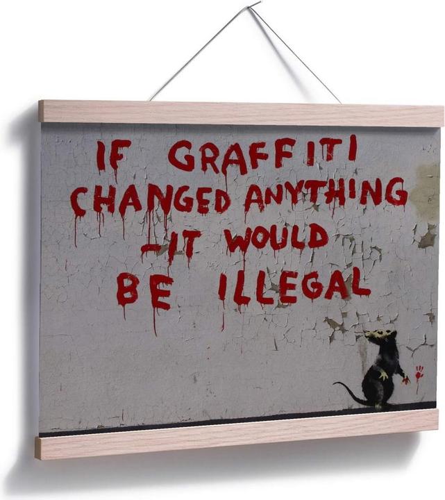 Produktbild Trenddeko If graffiti changed anything (80 x 60 cm)