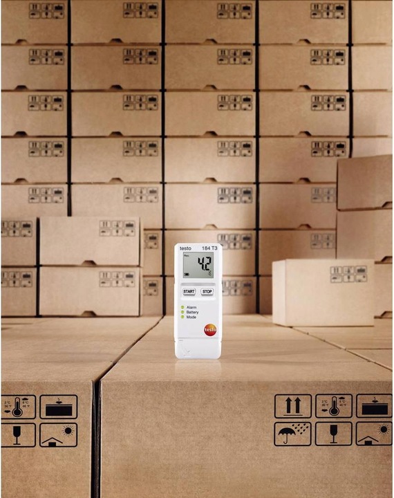 Produktbild Testo 184 T3 - Temperaturdatenlogger für Transportüberwachung (Thermometer)