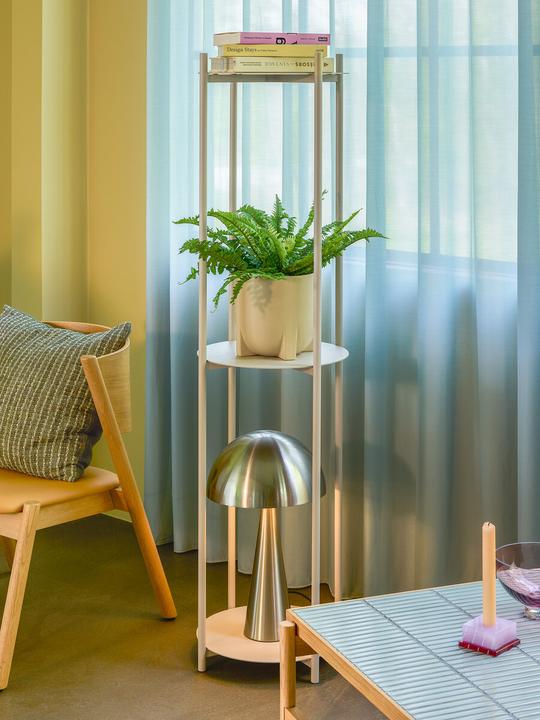 Produktbild Hübsch Norm Regal Zylinder Hellgrau (42 x 42 x 151 cm)