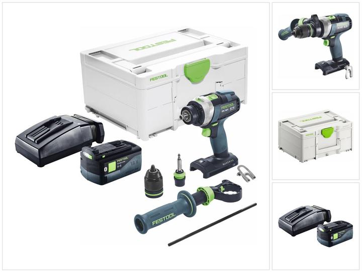 Produktbild Festool TPC 18/4 I-Basic Akku Schlagbohrschrauber 18 V 75 Nm Brushless + 1x Akku 5,0 Ah + Ladegerät (Akkubetrieb)