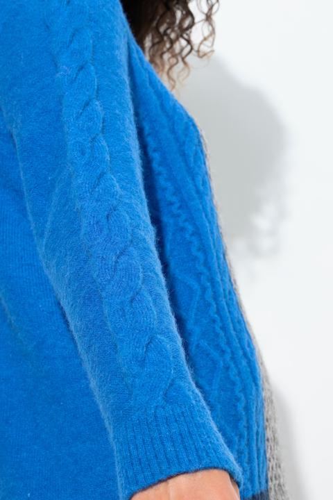 Produktbild Ulla Popken Pullover, Colorblocking, Stehkragen, Langarm (54)