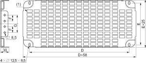 Actual product image Schneider Electric SARE perforated plate