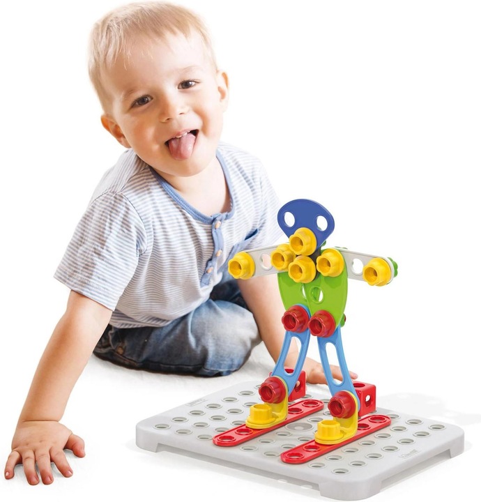 Actual product image Quercetti Tecno Jumbo Starter Set (52 pieces)