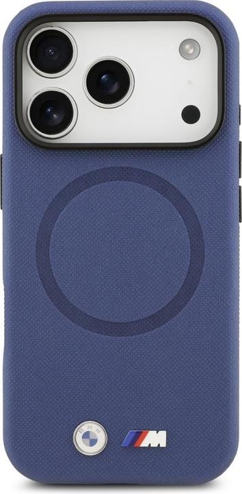 Actual product image BMW M FW Metal Logo MagSafe Case for iPhone 17 Pro Max Navy Blue (Apple iPhone 17 Pro Max)