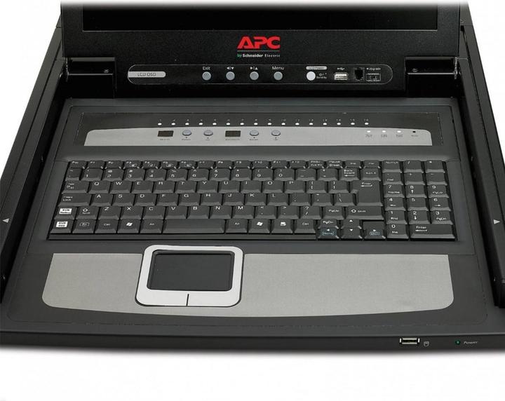 Immagine prodotto APC Console 43.18cm 17inch Rack LCD - Tastiera USA - con interruttore KVM analogico 16 porte integrato