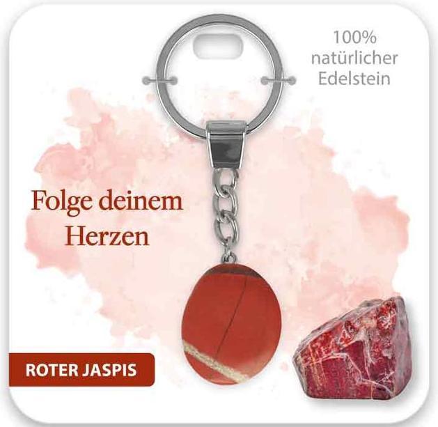Actual product image BB Klostermannn Schlsselanhnger Roter Jaspis Folge deinem Herzen