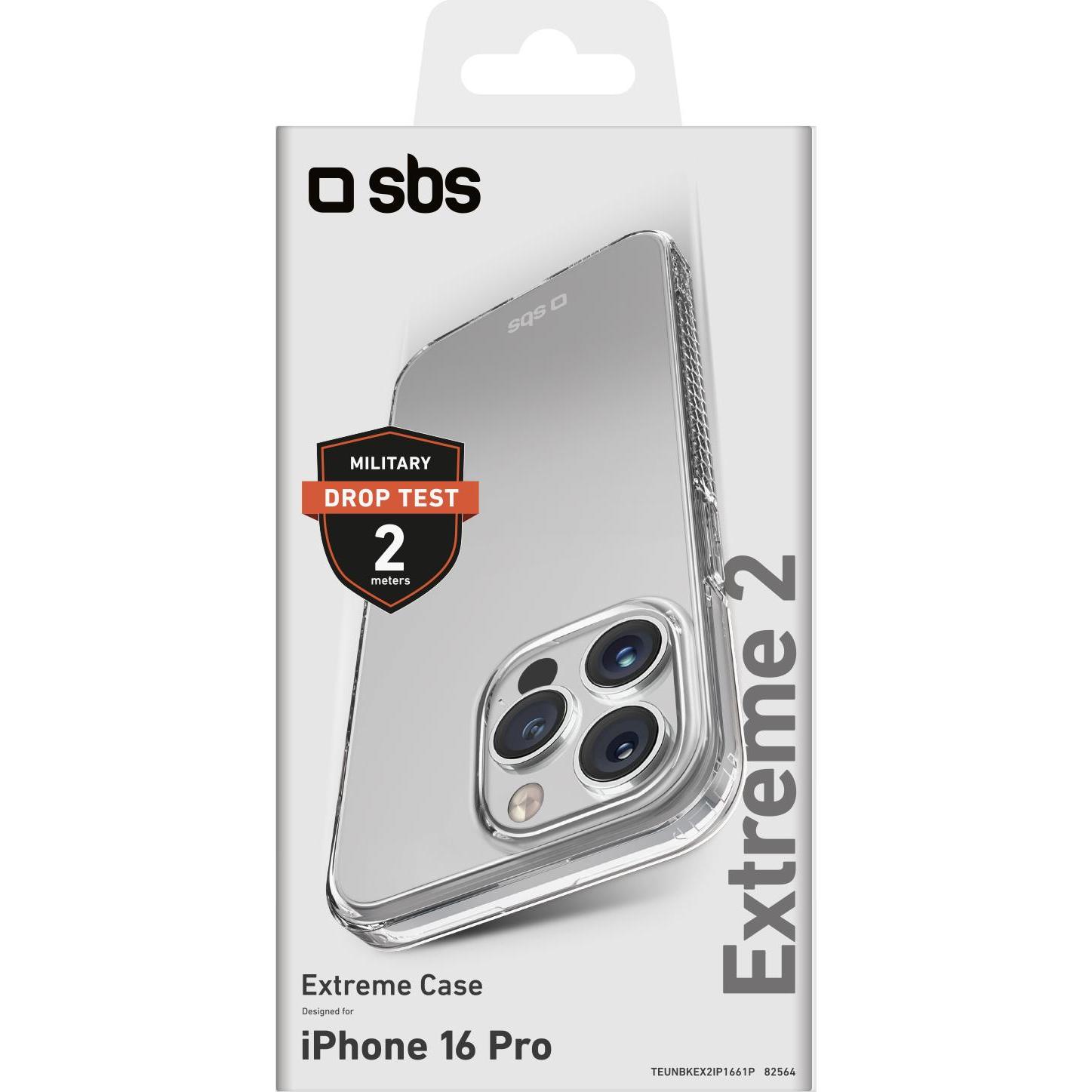 Thumbnail - SBS Extreme Cover X2 (Apple iPhone 16 Pro), Smartphone Hülle, Transparent