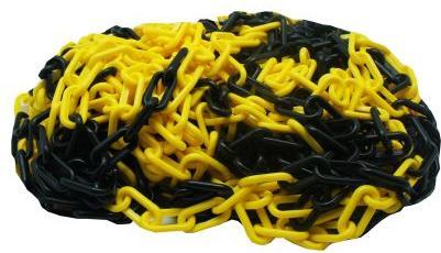 Produktbild RS PRO Absperrkette Polypropylen Schwarz, Gelb Abs (25 m)