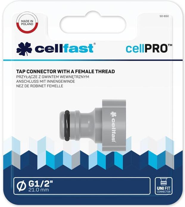 Actual product image Garden Lights - COUPLING WITH FEMALE THREAD - IDEAL LINE™ PLUS - 1/2" (Hitch, 21.08 mm)