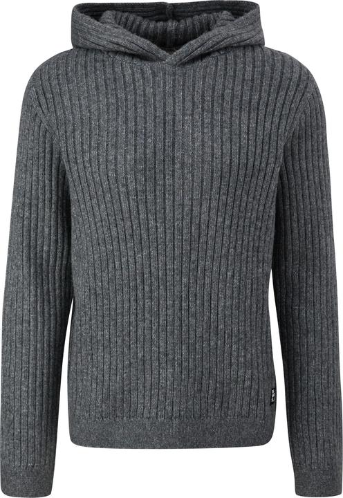 Produktbild s.Oliver Strickpullover Strick-Hoodie mit Rippstruktur (L, XL)