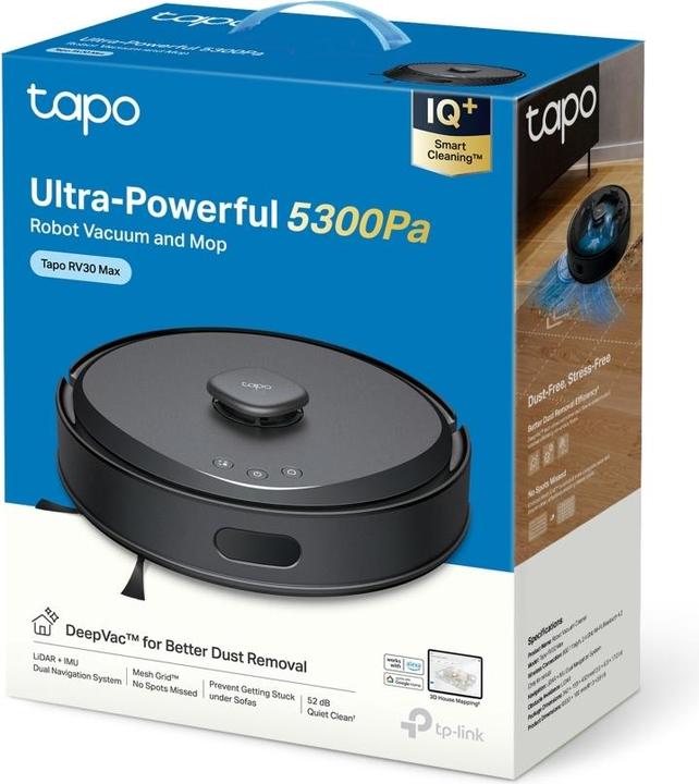 Produktbild TP-Link Tapo RV30 Max (5300 Pa, Wischtuch)