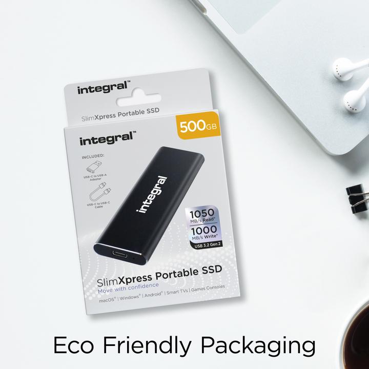 Image du produit SlimXpress Portable SSD 500 Go noir (0.50 To)