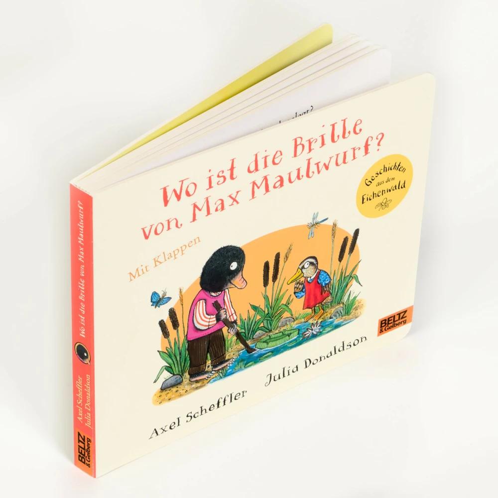 Thumbnail - Wo ist die Brille von Max Maulwurf (Pappausgabe m Klappen), Kinderbücher von Axel Scheffler, Julia Donaldson, Anu Stohne...