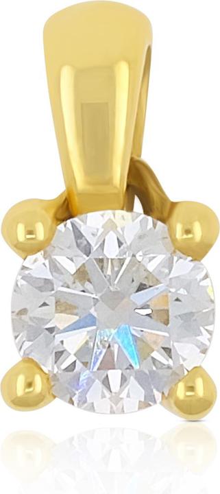 Produktbild Muau Anhänger (Gelbgold, Weissgold, Rotgold oder ganz einfach aus Silber hier entdecken. Unauffällig und trotzdem ein wahrer Hingucker, eines unserer Lieblingsschmuckstücke aus dem Online Schmuck Shop das Anhänger 4-Griff-Fassung Diamant 0.40ct. Gelbgold 750 in der Farbe Gelbgold. Schmuck)