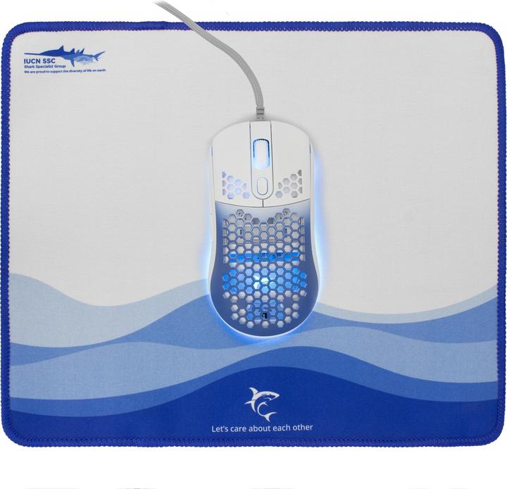 Actual product image White Shark Keyboard WhiteShark Set mouse + mat MEGALODON (Cable)