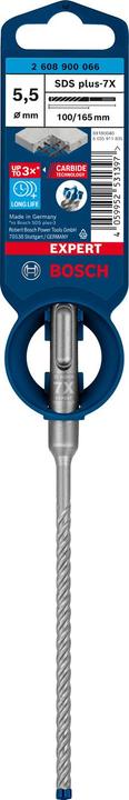 Productafbeelding Bosch Professional Zubehör Expert SDS plus-7X hamerboor, 5,5 x 100 x 165 mm (5,5 mm)