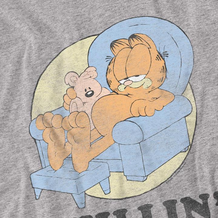 Actual product image Garfield Unisex Adult Chillin T-Shirt (XL)