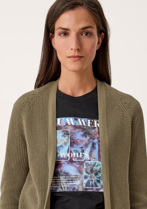 Produktbild s.Oliver Strickjacke Cardigan mit Ajourmuster (40)
