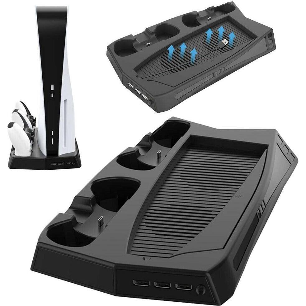 Freaks and Geeks Stazione ricarica 2 Joypad Ventola PS5 F&G (scatola dann.) (PS5), Accessori per controller gaming