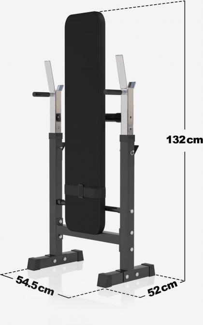 Immagine prodotto Gorilla Sports Set di bilancieri da panca per pesi in plastica 38kg-70kg