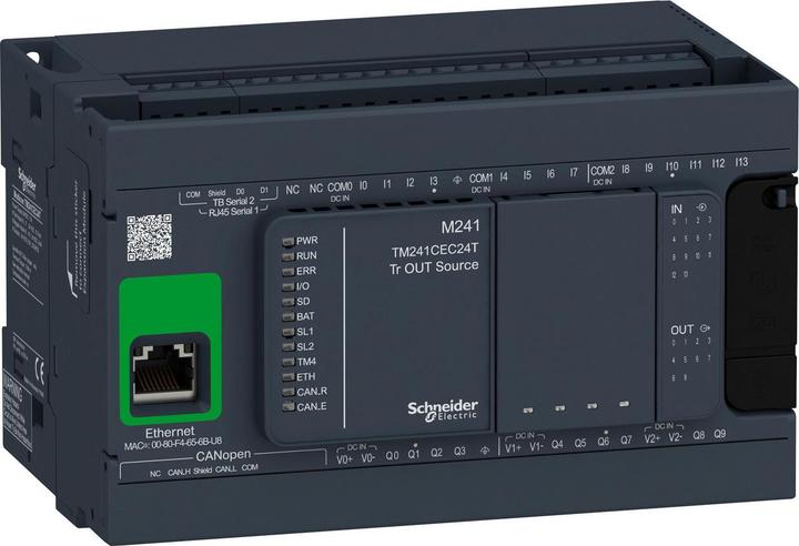 Produktbild Schneider Electric CONTROLLER M241-24IO TR.PNP ETH. CAN MAS