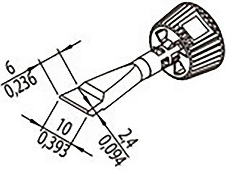 Immagine prodotto 0142ZDLF100/SB Punta di saldatura Dimensione punta 10mm Contenuto 1pc. (Punta di saldatura)