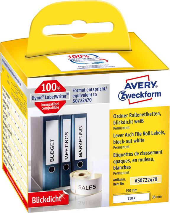 Avery Roll labels
