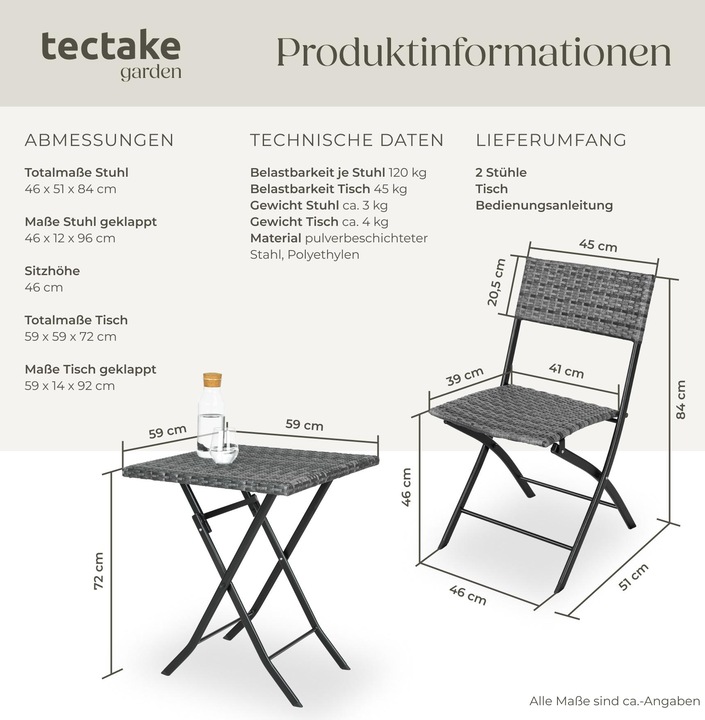 Actual product image tectake Trevi (59 cm)