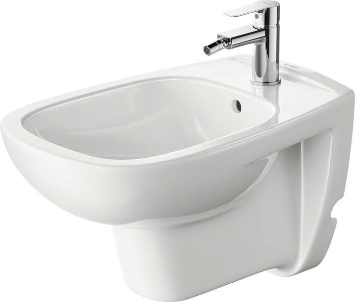 Actual product image Duravit Wall-mounted bidet D-CODE w ÜL HLB 355x545mm 1 tap hole white