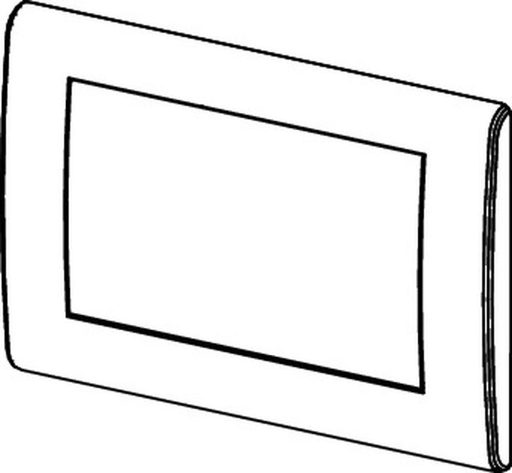 Actual product image TECE GmbH TECEplanus WC flush plate for single-flush technology stainless steel brushed