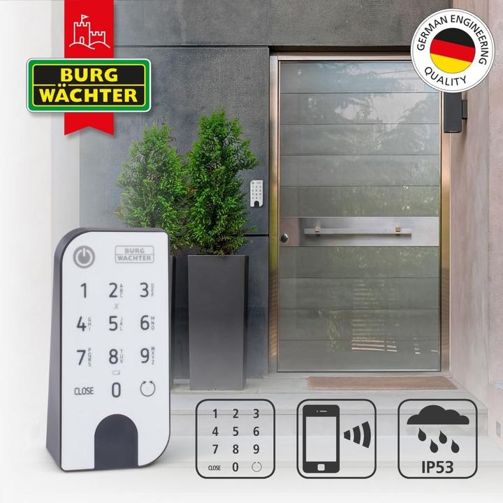 Actual product image Burg Wächter ENTRYhome 5001 PIN wireless door lock (Bluetooth, Smartphone, Electronic numerical code)