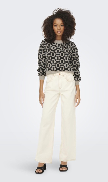 Actual product image Only Patterned knitted jumper (S)