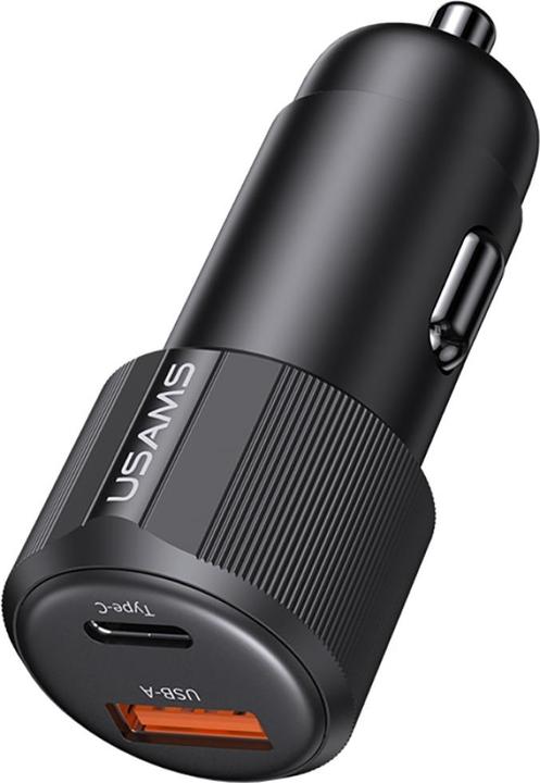 Produktbild Usams CC283 60W A+C Dual-port Fast Car Charger - YT Series Black