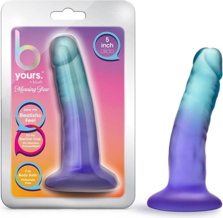 Image du produit Blush B Yours Morning Dew Dildo 14 cm Indigo