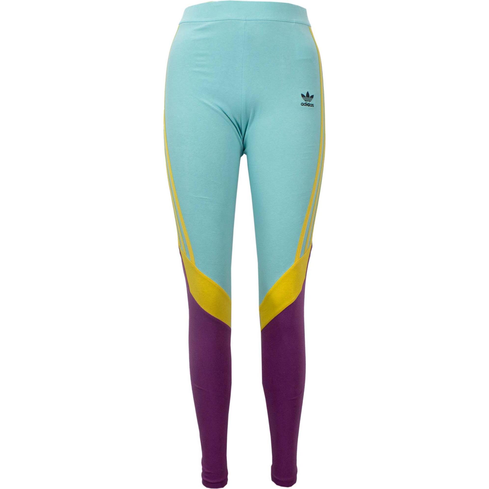 adidas, Damen, Tights, Originals Hw Tights Pant Trefoil Leggings FN2908 (34), Blau, 34