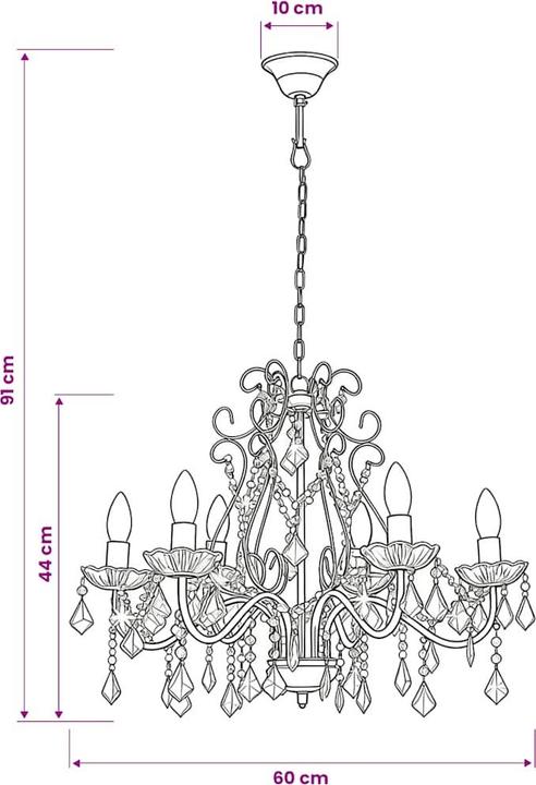 Image du produit vidaXL Deckenleuchte (60 cm)