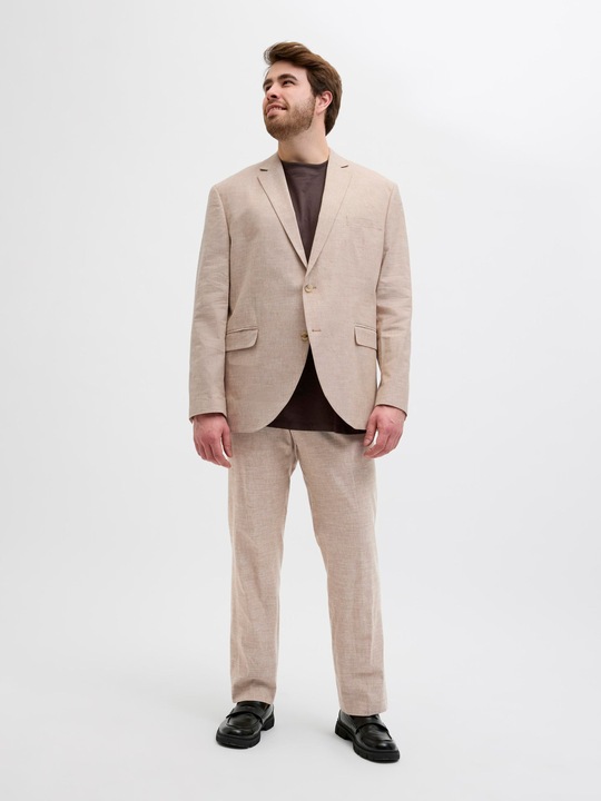 Image du produit Jack & Jones Plus Size Regular Fit Anzug Einreihiger Blazer und Hose (68)