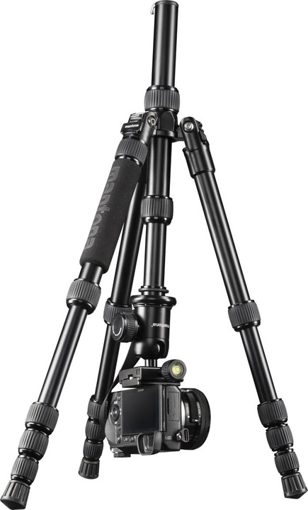 mantona DSLM Travel schwarz Reisestativ (Metall)