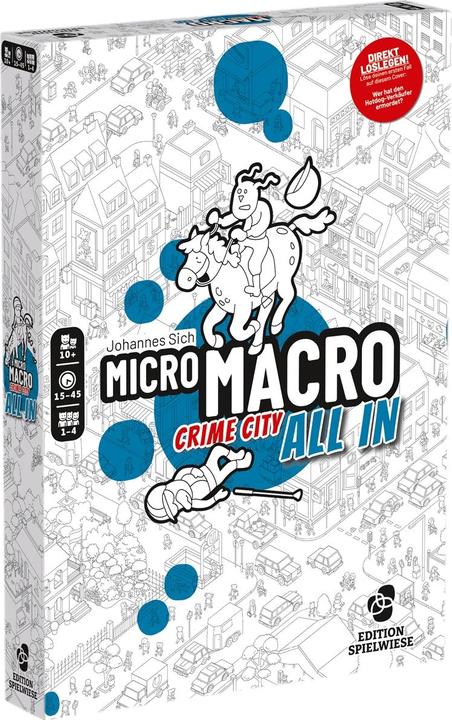 Immagine prodotto Edition Spielwiese MicroMacro: Crime City 3? All In (Edizione Spielwiese) (Tedesco, 1 - 4 Giocatori)