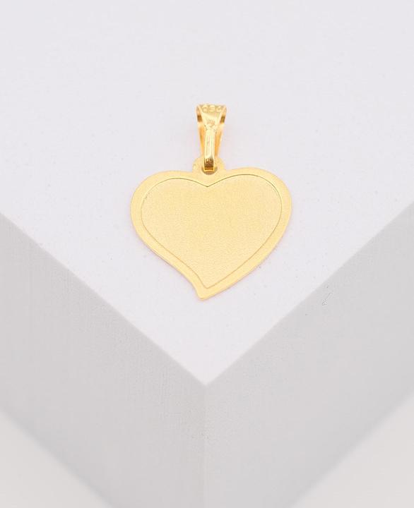 Image du produit Muau Plaque gravée Coeur (Or jaune 750/18K)