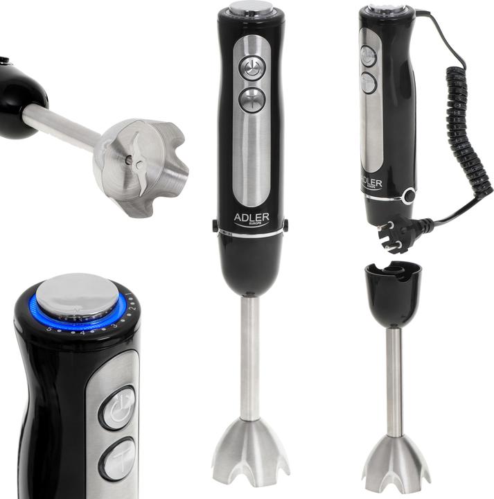 Produktbild Adler AD 4625b Hand Blender, 5 speed settings, 1500W, Black