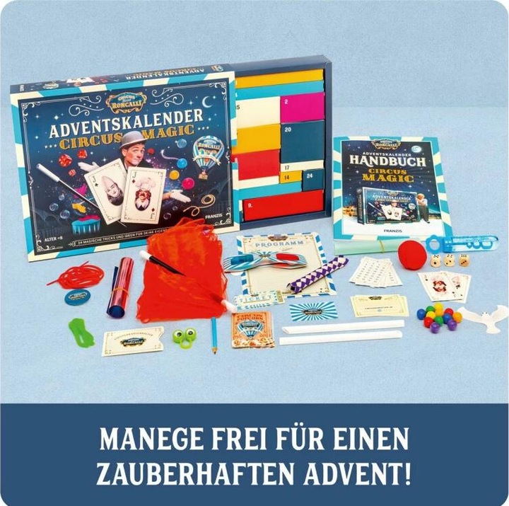 Actual product image Franzis Advent Calendar Roncalli Circus Magic