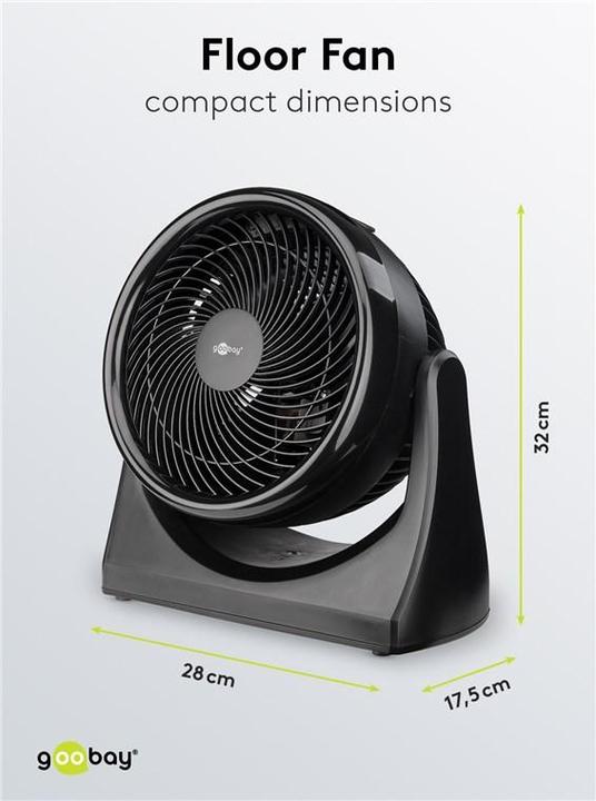 Actual product image Goobay 22,90cm (9") floor fan (60 dB)