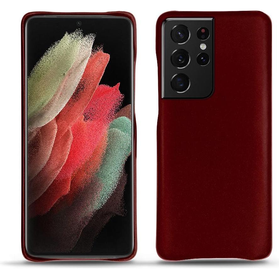 Noreve Lederschutzhülle (Samsung Galaxy S21 Ultra), Smartphone Hülle, Rot