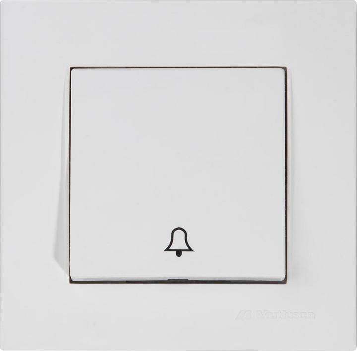 Image du produit Mutlusan Rita Bouton Cloche Sonnette encastrée blanc