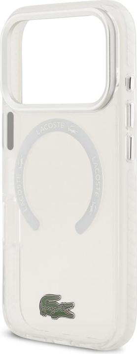 Immagine prodotto Lacoste Shockproof Transparent Frosted MagSafe Case for iPhone 17 Pro White (Apple iPhone 17 Pro)