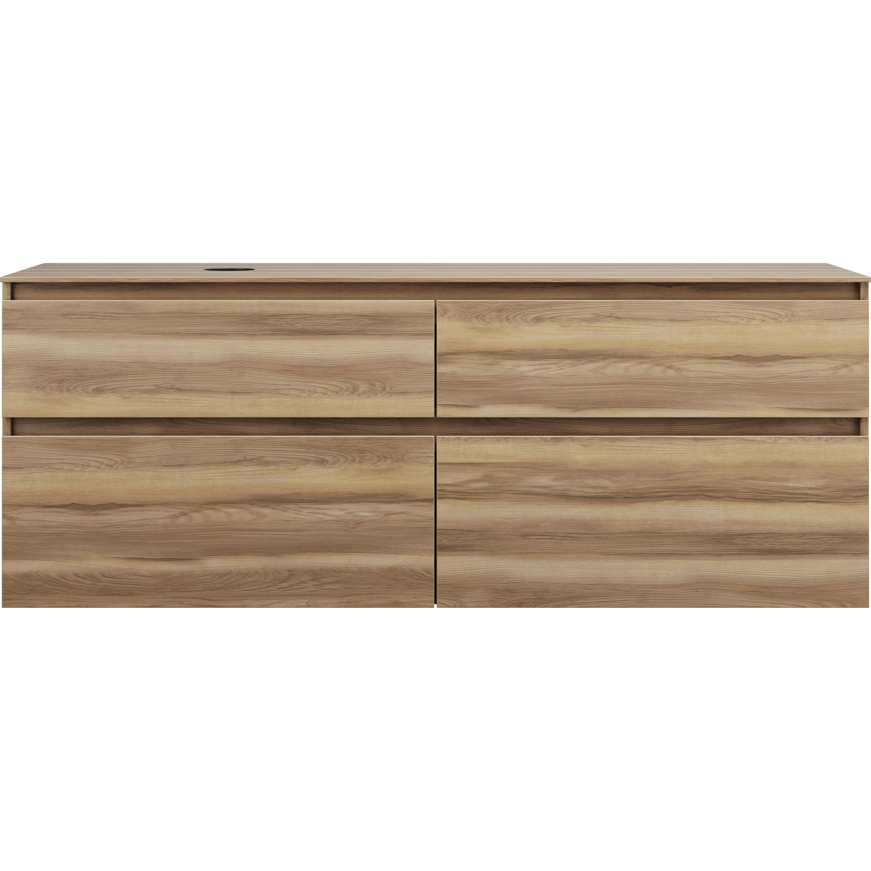 Thumbnail - burgbad, Waschtischkonsole, Lin20 Waschtischunterschrank inklusive Konsolenplatte,Beckenausschnitt links, 4 Auszüge, Ti