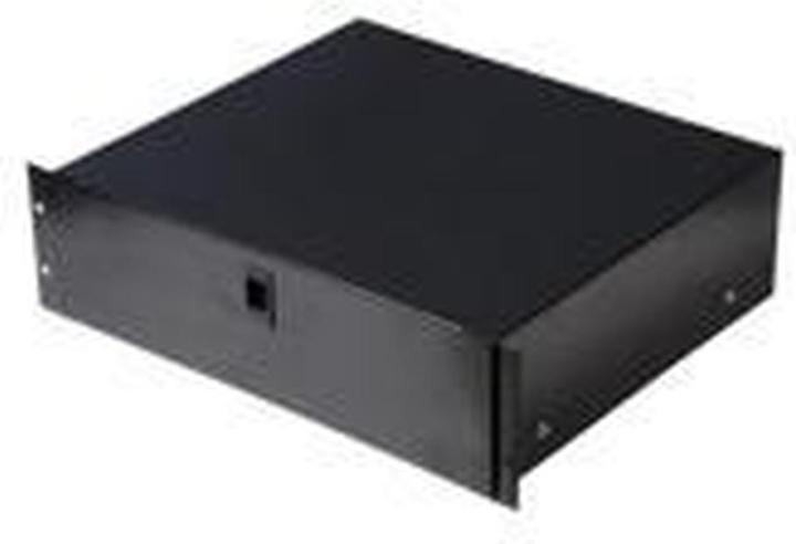 Actual product image Gator Rackworks Standard 2U Rack Mount Tray with Foam Interior and Lock 36cm Deep GRWDRWDF2 Black (19" rack)