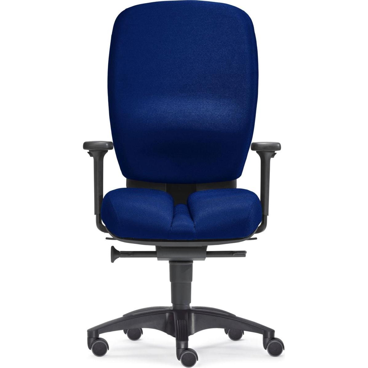 Sitwell, Bürostuhl, Büro-Drehstuhl Mister Office mit Armlehnen Polyamid-Fusskreuz dunkelblau